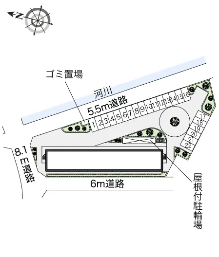 ★手数料０円★加古川市別府町本町２丁目　月極駐車場（LP）